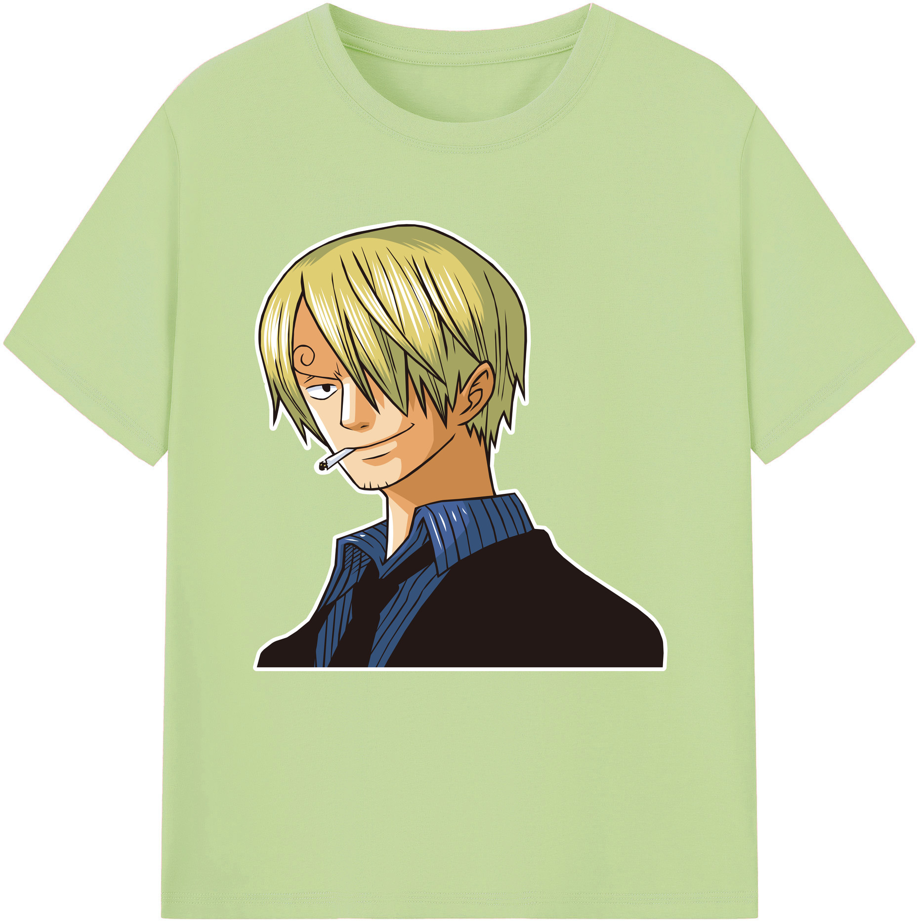 ワンピース サンジ ONE PIECE Sanji 綿100％半袖Tシャツ（フロントプリント）